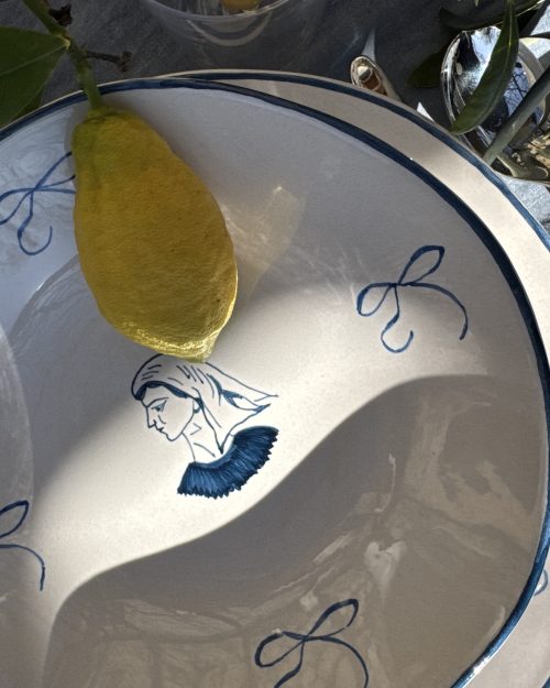 Piatto Nastri Azzurri